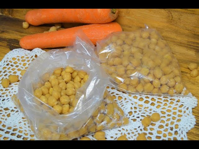 se puede congelar los garbanzos cocidos