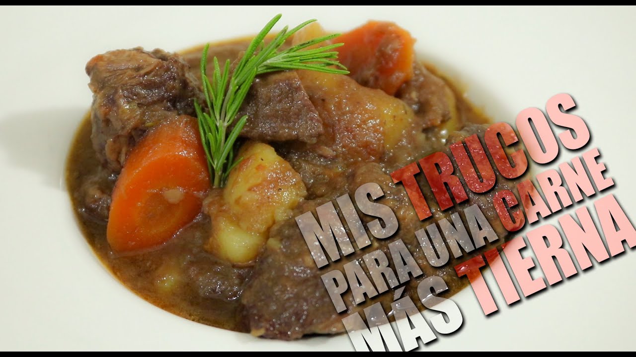 secreto para que la carne guisada quede tierna
