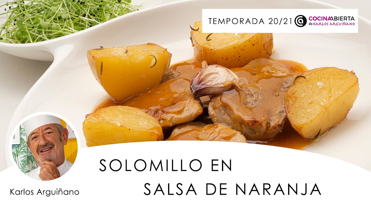 solomillo con salsa de naranja arguiñano