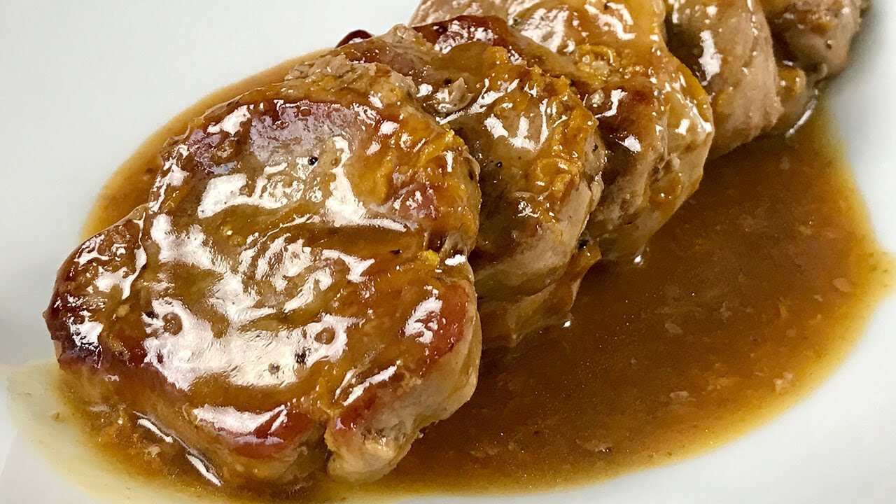 solomillo de cerdo con soja y naranja