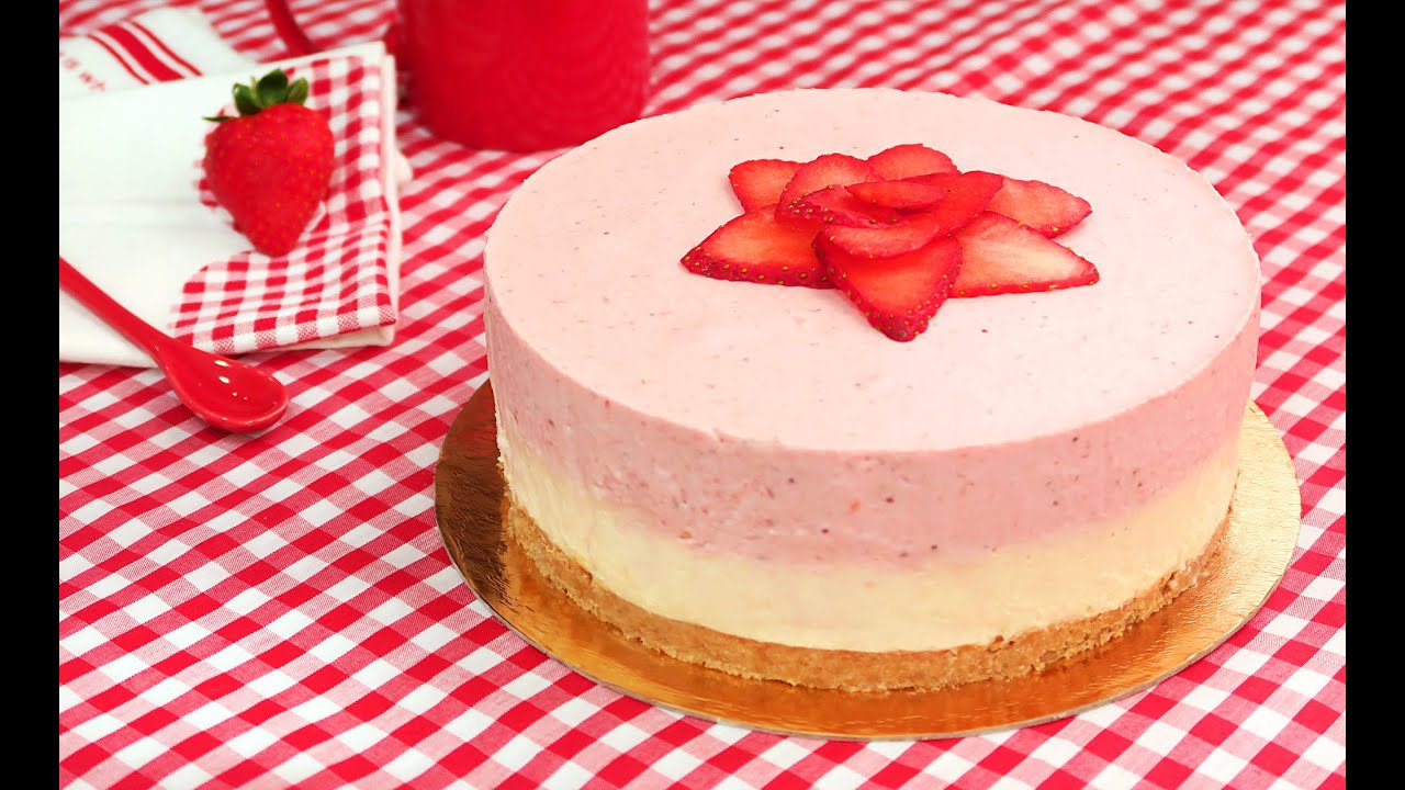 tarta de fresa y chocolate blanco