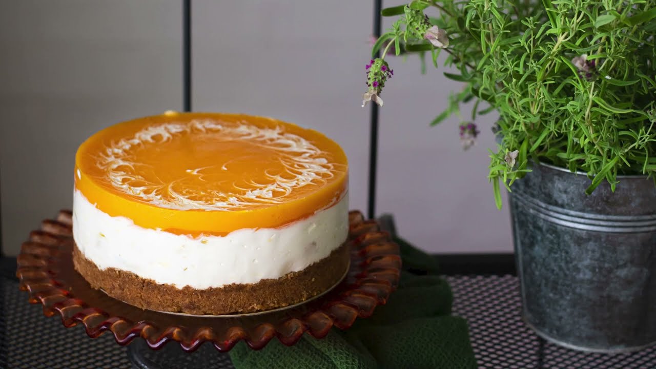 tarta mousse de yogur y mango