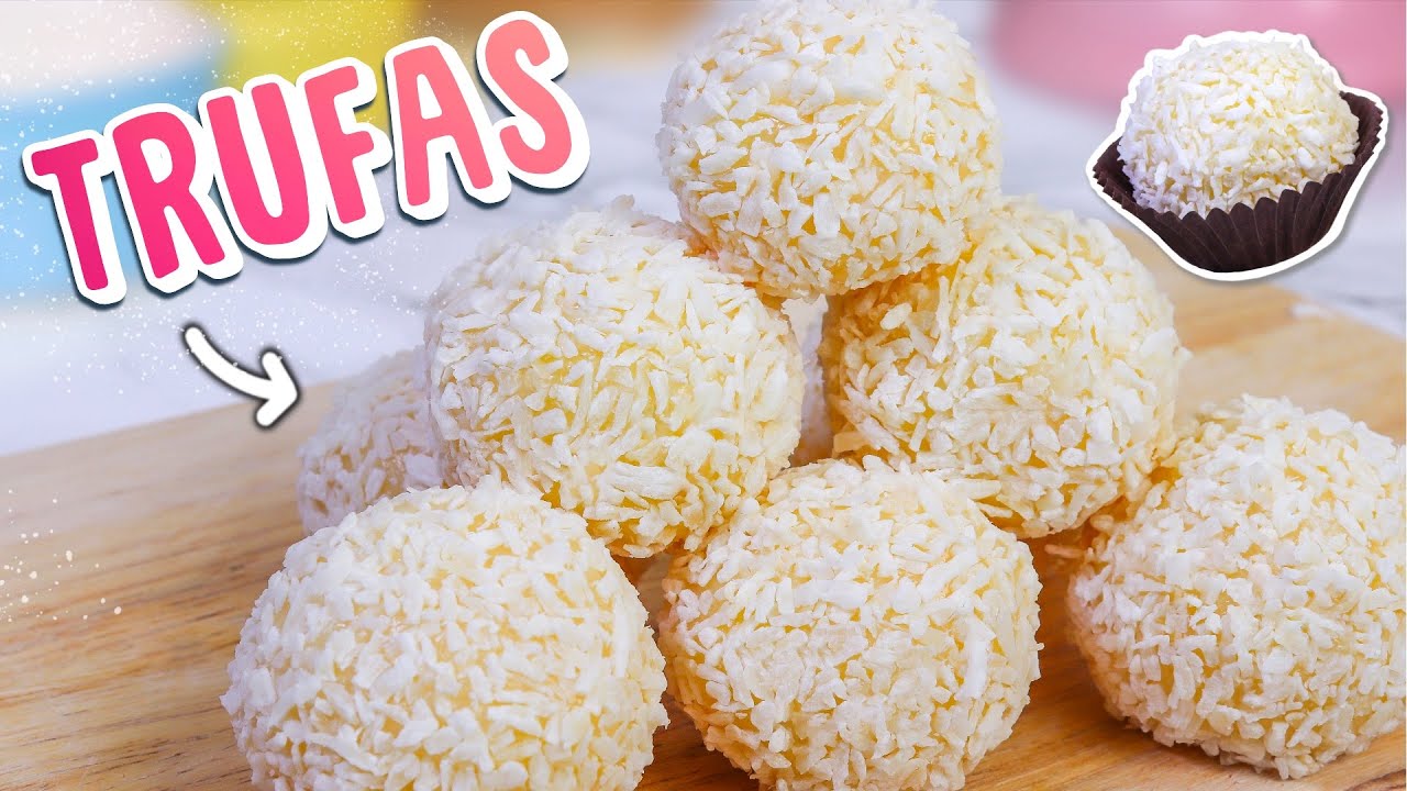 trufas de coco y leche condensada