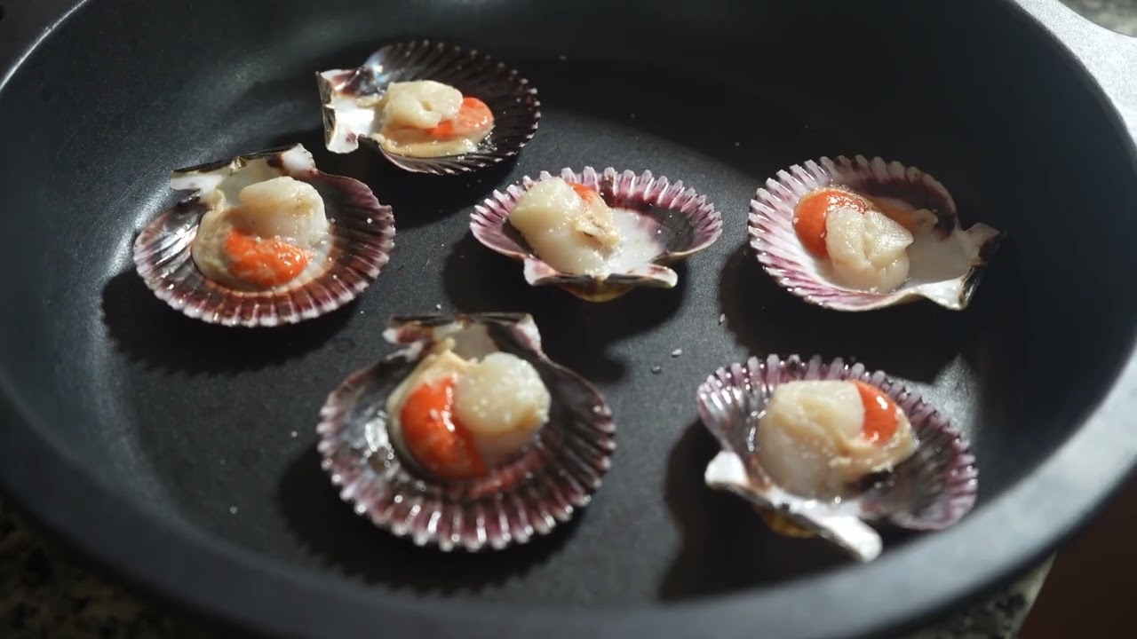 zamburiñas al horno con vino blanco