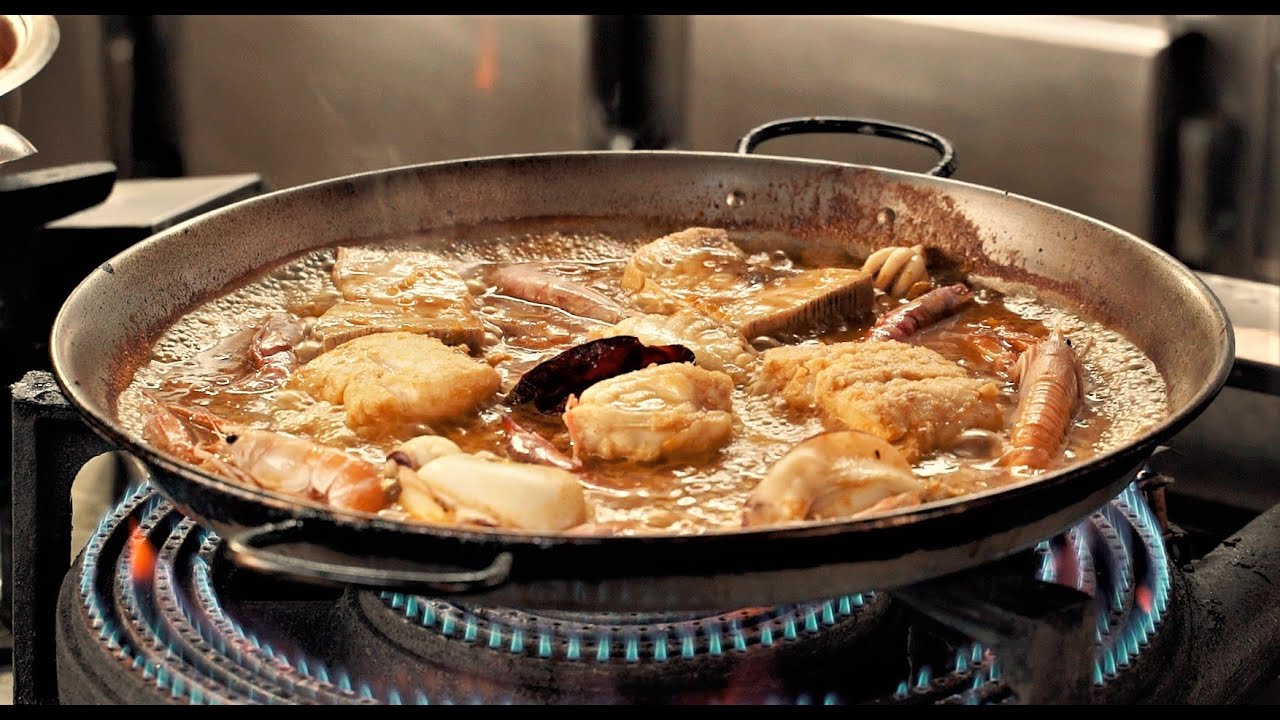 zarzuela de pescado y marisco valenciana