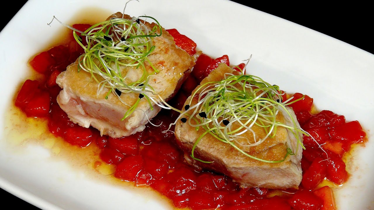 bonito a la plancha con salsa de soja