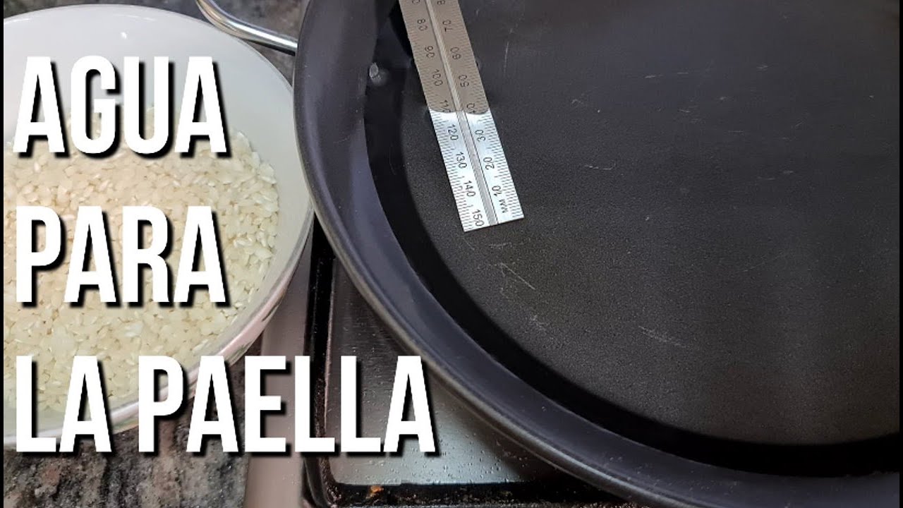 cantidad de agua para 1 kg de arroz paella