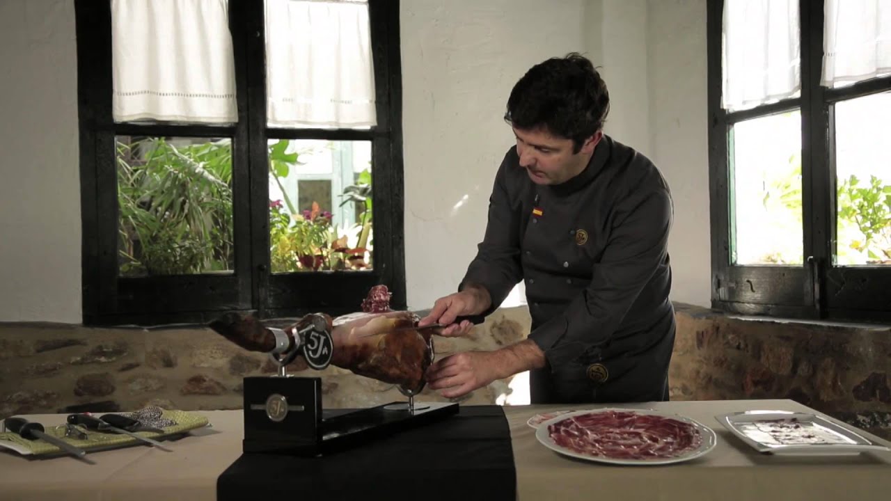 como abrir un jamon 5 jotas