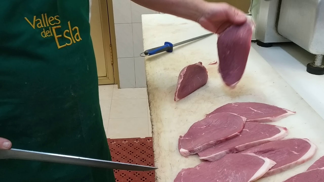 como cortar el redondo de ternera