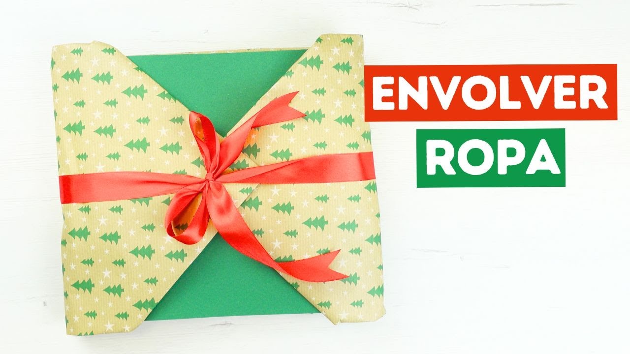 como envolver una manta para regalo