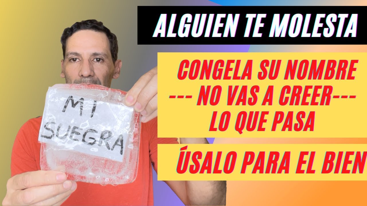 congelar a una persona con nombre