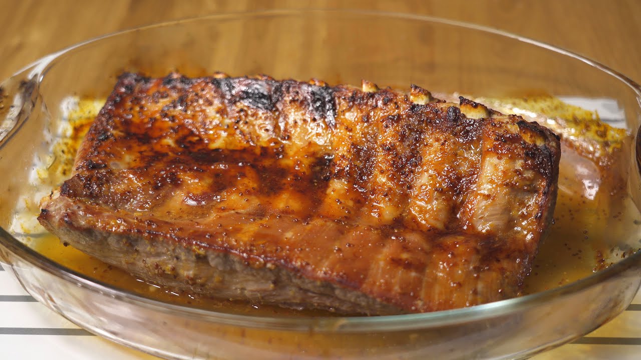 costillas a la miel al horno