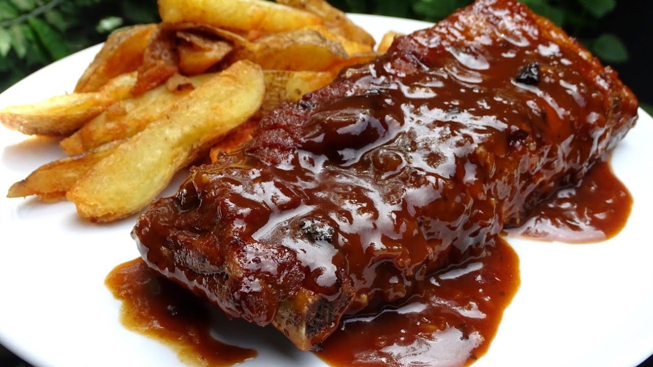costillas al horno con coca cola