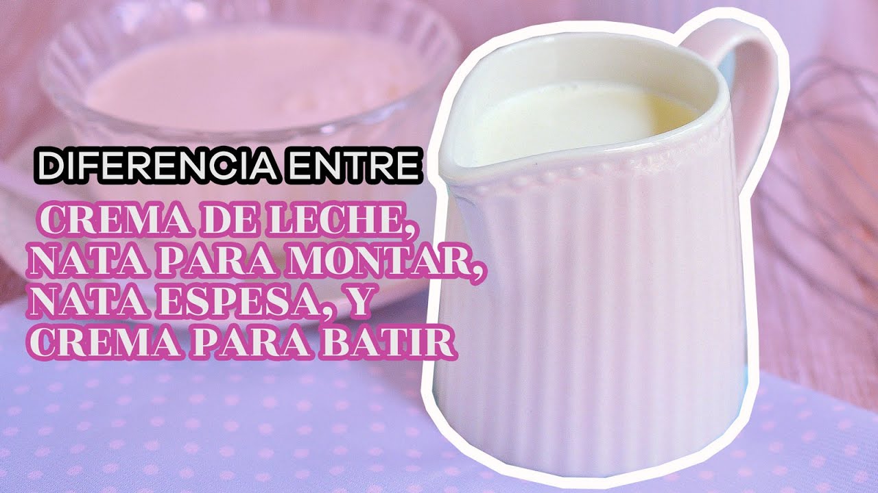 crema de leche y nata para cocinar es lo mismo