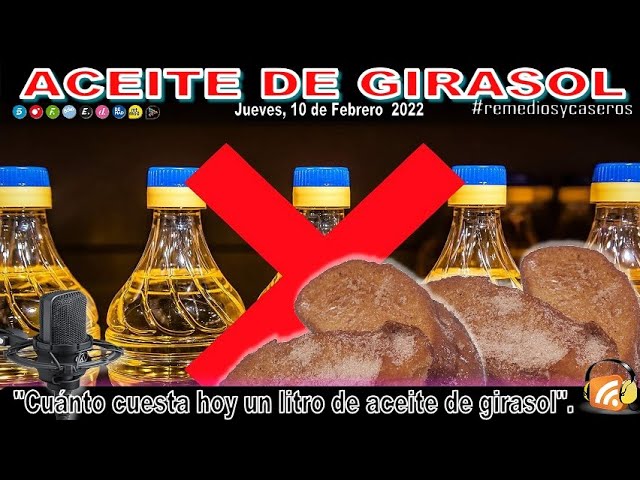 cuanto pesa 1 litro de aceite de girasol