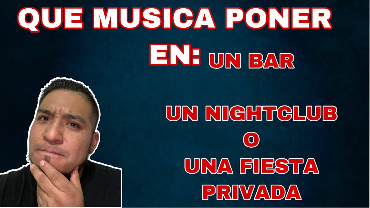 en un bar se puede poner musica