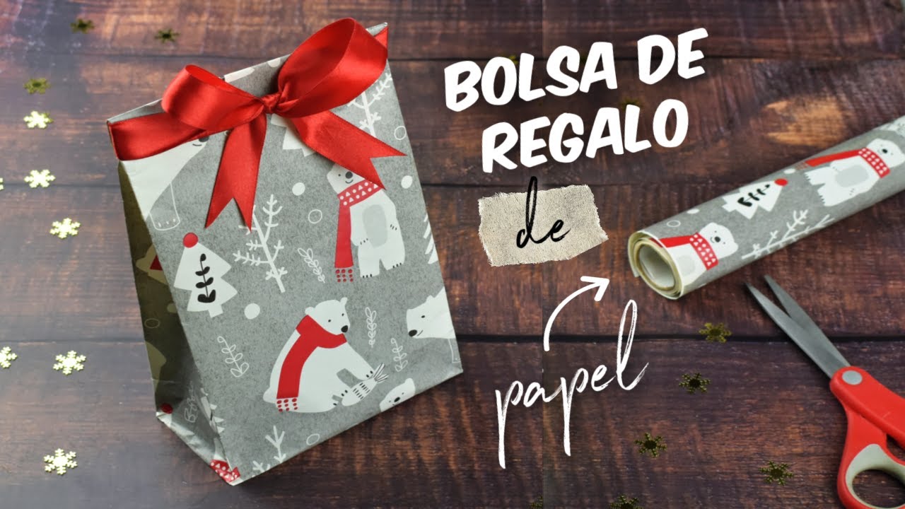 envolver regalo en forma de bolsa