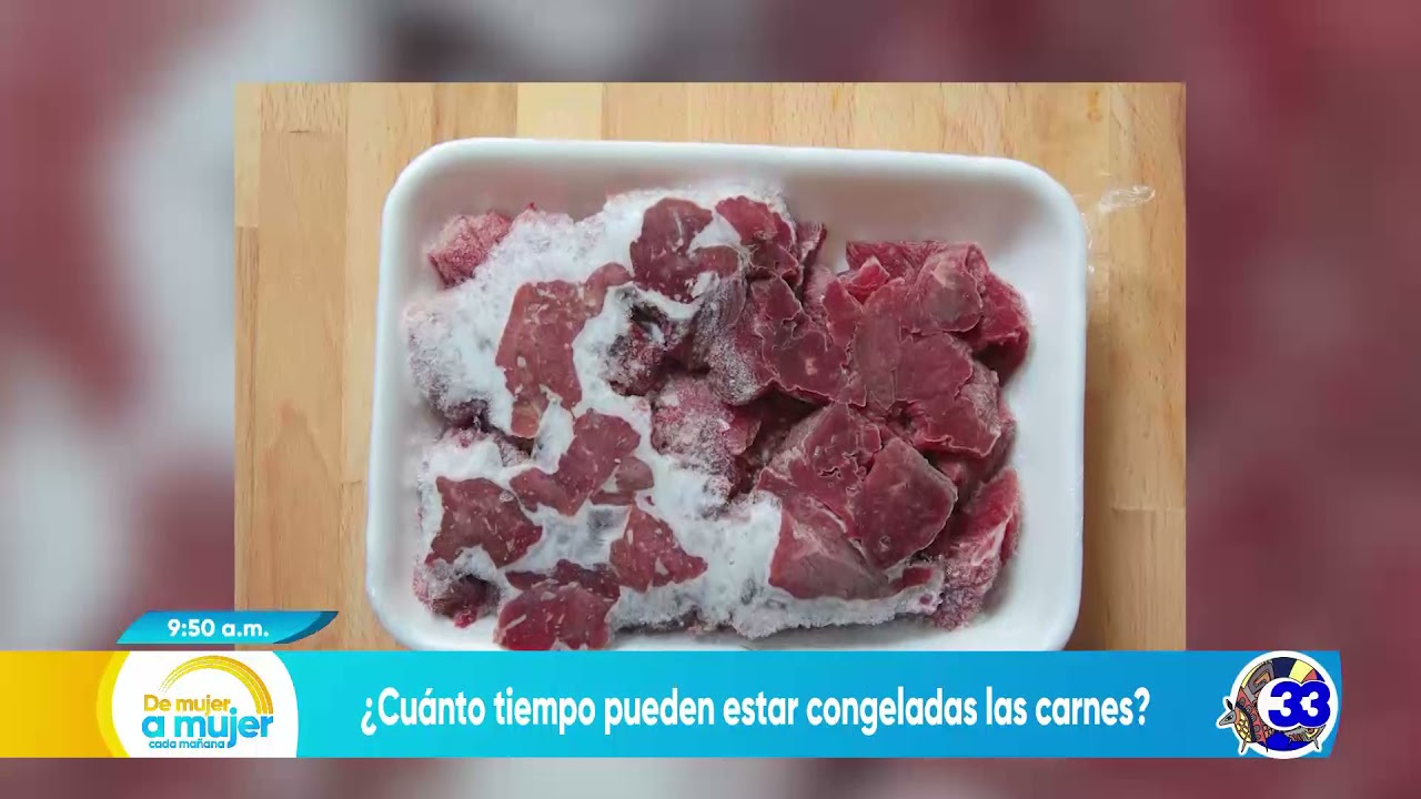 la carne congelada se pone mala