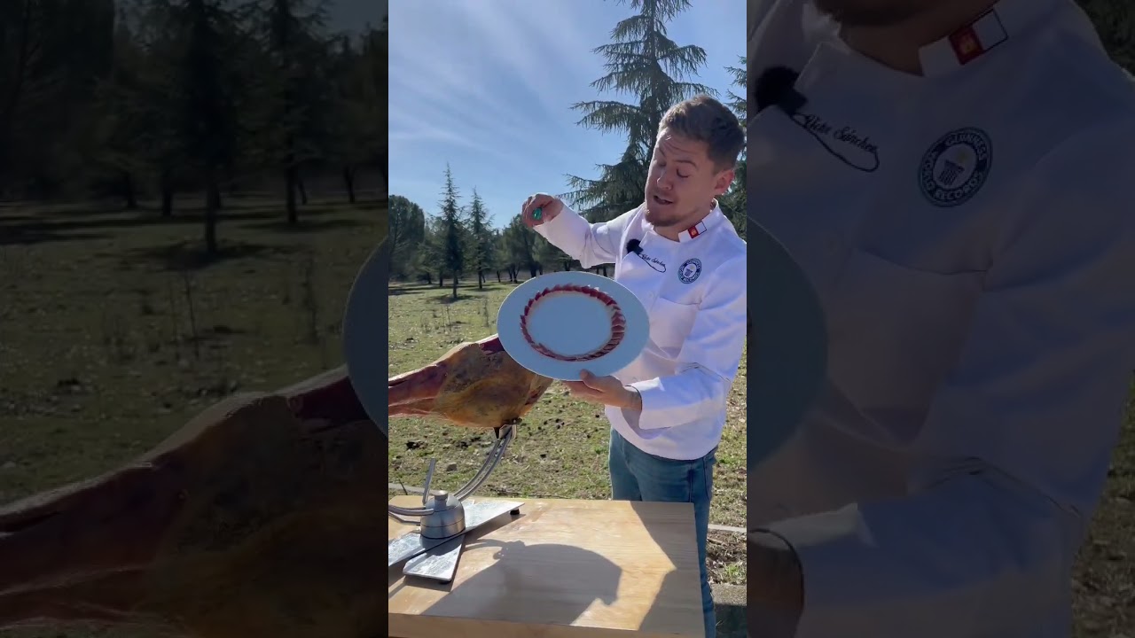 la pezuña del jamon para arriba o para abajo