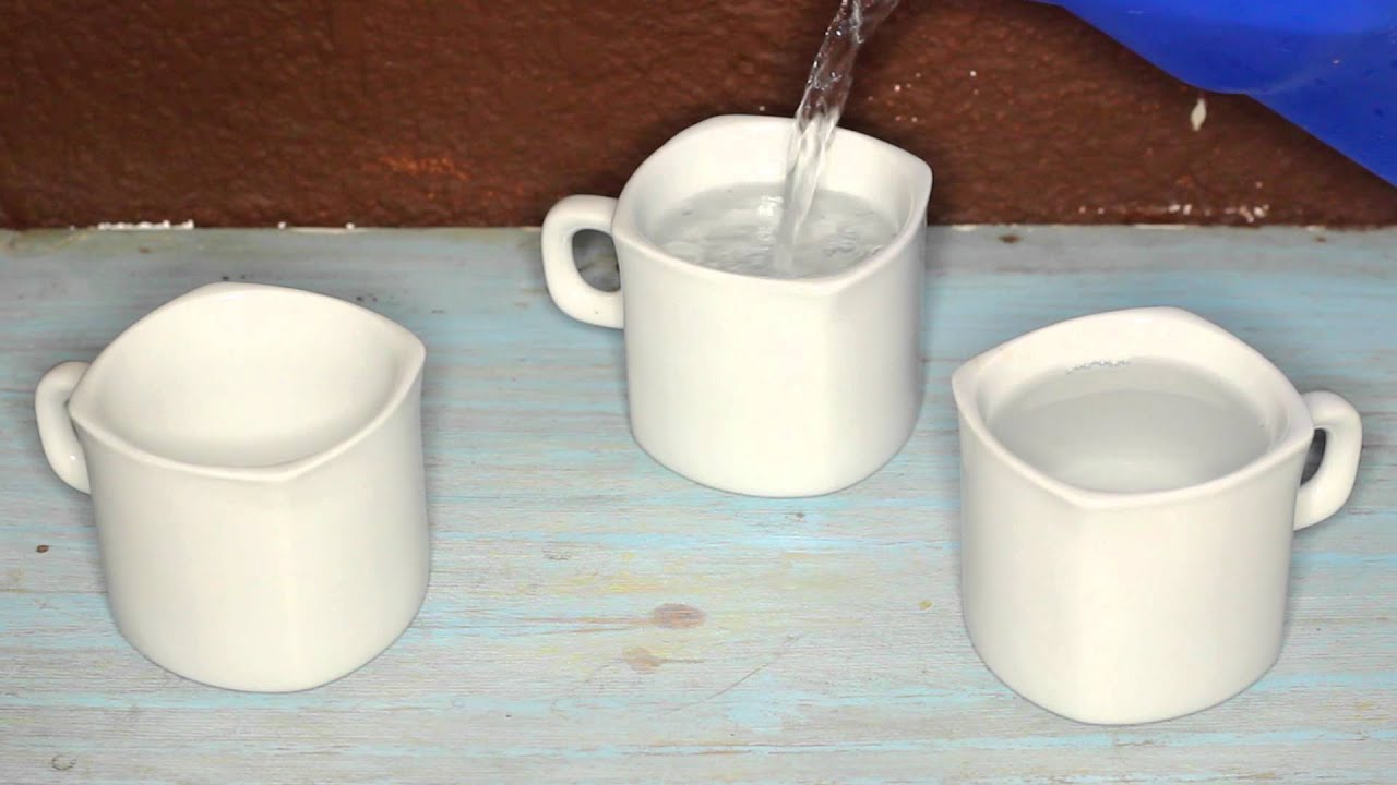 medida de agua para el arroz