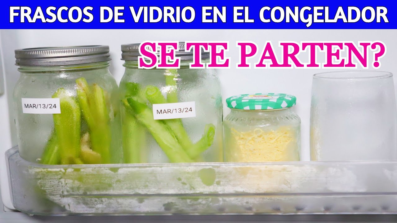 se puede meter un vaso de cristal en el congelador