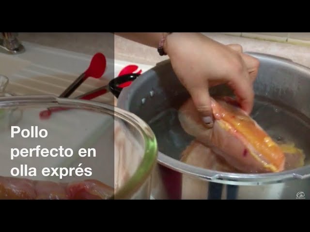 tiempo de cocción de pollo en olla a presión