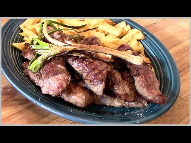 lagarto de cerdo a la plancha